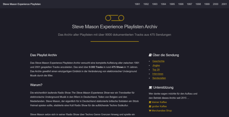 Steve Mason Experience Screenshot